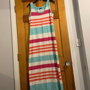 Talbots cotton maxi dress size medium